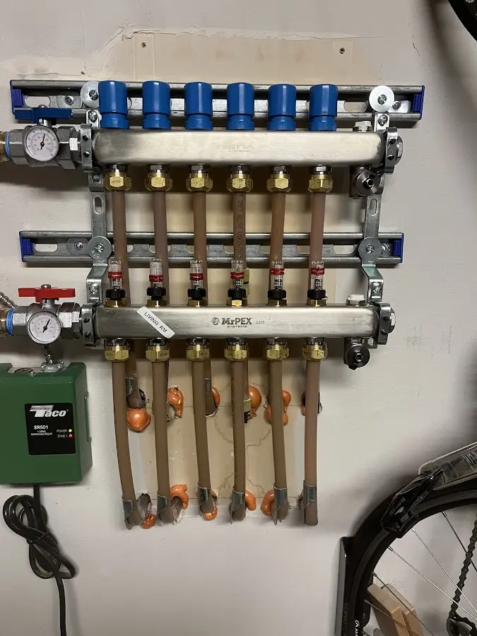 Plumber performing Gas Line Installation at a residential property in Nelson